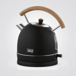 קומקום שחור+עץ 1.8 ליטר