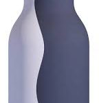 בקבוק תרמי אסובו בסטי שחור/לבן מט פינגווין נירוסטה חם/קר 460 מ"ל עם קש