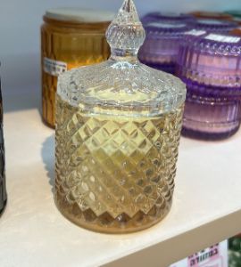 شمعة زجاج L glass candle L – תמונה 1