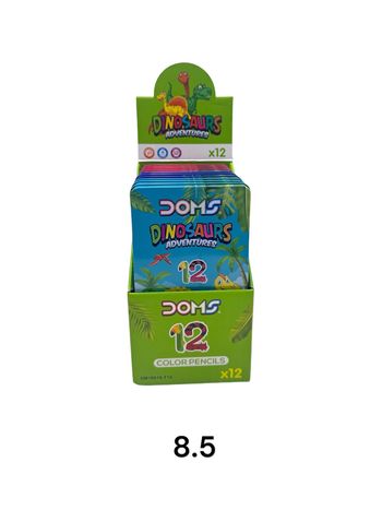 צבעי עץ מתכת 1/12 DOM DINOSAURS צבעי עץ מתכת 1/12 DOM DINOSAURS – תמונה 1