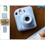 طقم ميني 12 + حقيبة + ألبوم + 10 مشابك + فيلم 20 صورة FUJI INSTAX MINI 12 BLUE GIFT BOX