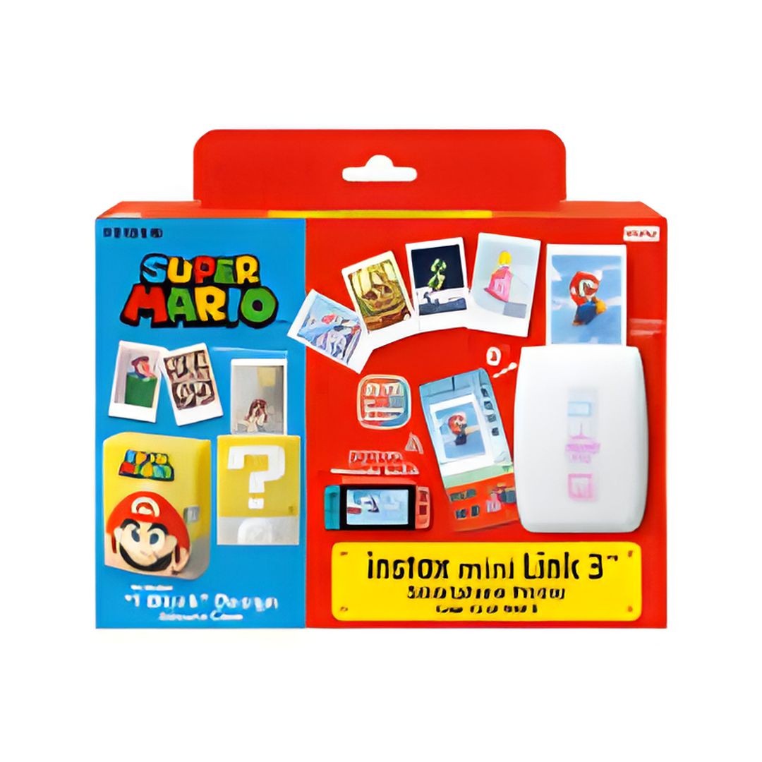 4547410562873 طابعة الصور الفورية المحمولة Instax Mini Link 3 – إصدار Super Mario - الصورة 1