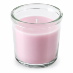 شمعة طويلة في كوب