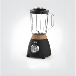 خلاط أسود + خشب