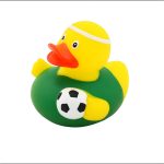 بطة مطاطية لاعب كرة قدم