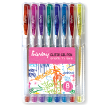 IW طقم 8 أقلام جل غليتر 25