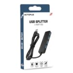 מפצל USB בעל 4 כניסות דגם HUB-010 120CM מבית Octopus