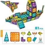 משחק מגנטים 4D לפיתוח יצירתיות ודמיון / 81 חלקים