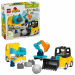 ⁦לגו DUPLO® - כלי רכב לעבודות בנייה 3 ב-1 (10475)⁩ – תמונה ⁦2⁩