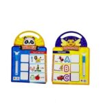 לוח +עט כרטיסים במספריים
