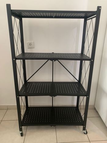 מעמד מדפים מתקפל ממתכת מעמד מדפים מתקפל ממתכת – תמונה 1