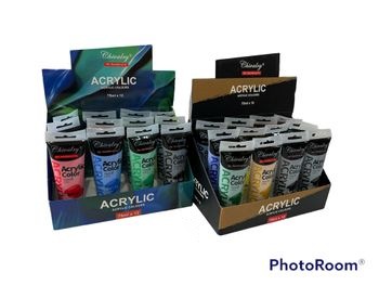 צבעי אקרילק 1/12 75ML צבעי אקרילק 1/12 75ML – תמונה 1