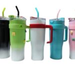 כוס ענק + קש עם קישוטים 1200ML