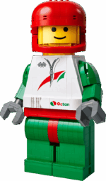לגו Minifigures - מיני-דמות מוגדלת של נהג מרוצים (40819)