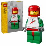⁦לגו Minifigures - מיני-דמות מוגדלת של נהג מרוצים (40819)⁩ – תמונה ⁦2⁩