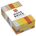 דפי ממו LEGO® Note Brick - בגווני צהוב-כתום