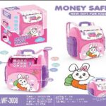 תיק ארנבון לילדות משולב עם כספת עם קודן וטביעת אצבע