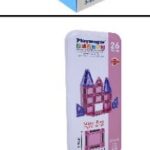 מיקרו מגנטים 26 חלקים ורוד 3.75 ס"מ בקופסת פח