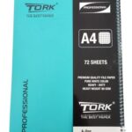 מחברת ספירלה 1 נושא משובץ גדול TORK