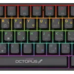 מקלדת גיימינג מכאנית TKL דגם GK-61 מבית Octopus