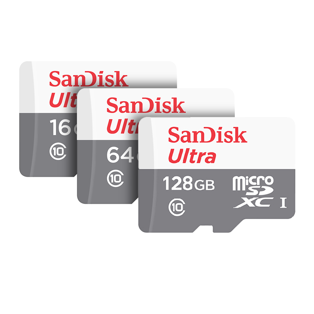 באנדל 3 כרטיסי זיכרון Ultra® microSDHC 32+64+128GB מבית SANDISK באנדל 3 כרטיסי זיכרון Ultra® microSDHC 32+64+128GB מבית SANDISK – תמונה 1