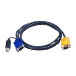 ATEN 6M USB KVM Cable with 3 in 1 SPHD PS/2 to USB converter 2L-5206UP