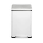 פח רגלית EKO X-CUBE 45L בצבע לבן