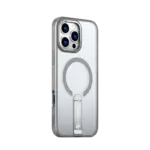 כיסוי MAGSAFE ל-iPhone 16 Pro בצבע אפור דגם MIRASTAND מבית Miracase