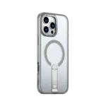 כיסוי MAGSAFE ל-iPhone 16 Pro Max בצבע אפור דגם MIRASTAND מבית Miracase