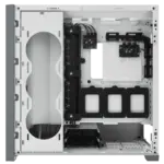 מארז למחשב CORSAIR iCUE 5000X RGB Tempered Glass Mid-Tower ATX Smart Case - לבן