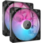 iCUE LINK RX140 RGB 140mm PWM Fan Twin Starter Kit – זוג מאווררי קירור עם תאורת RGB וביצועים גבוהים