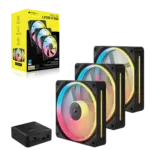 סט מאווררים iCUE LINK LX120‑R RGB 120mm מבית CORSAIR שחור
