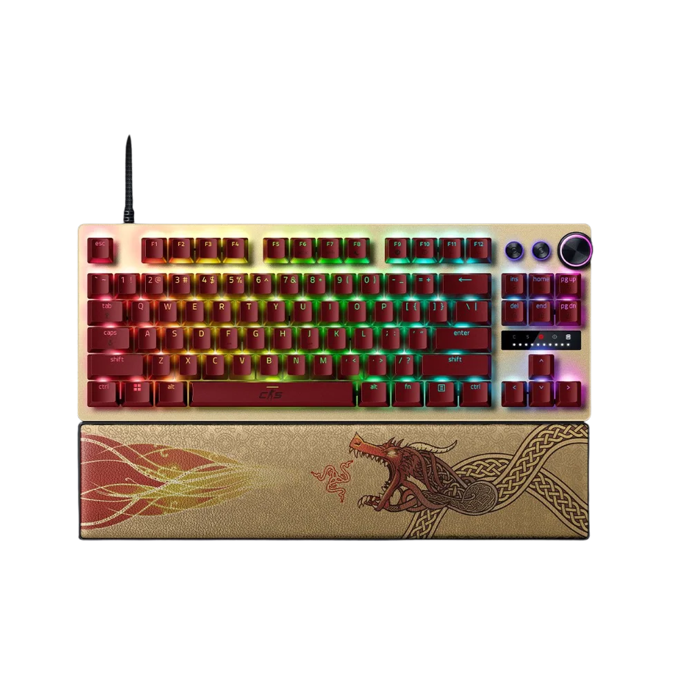 מקלדת גיימינג חוטית דגם Huntsman V3 Pro Tenkeyless Counter Strike 2 Edition מבית Razer מקלדת גיימינג חוטית דגם Huntsman V3 Pro Tenkeyless Counter Strike 2 Edition מבית Razer – תמונה 1