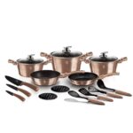 סט סירים זהב 17 חלקים