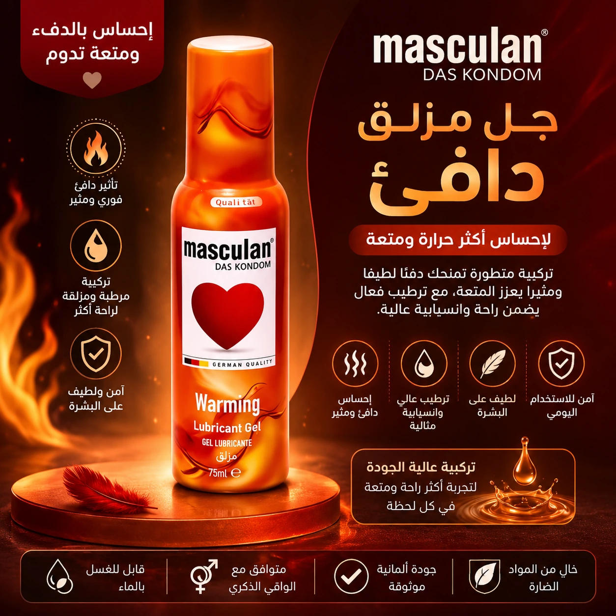 ג'ל חימום אינטימי Masculan ג'ל חימום אינטימי Masculan – תמונה 1