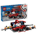 ⁦לגו City - תחנת עצירה וצוות תיקונים של F1® עם מכונית Ferrari (60443)⁩ – תמונה ⁦2⁩