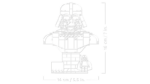 ⁦לגו Star Wars™ - פסל ראש של דארת' ויידר (75439)⁩ – תמונה ⁦2⁩