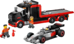 לגו City - משאית עם מכונית מרוץ ®Audi F1 בתצוגת ®F1 (60493)